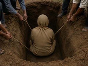 तीन दिन मिट्टी के नीचे दफन रहा युवक, ‘लाइव समाधि’ स्टंट के दौरान गई जान तीन दिन मिट्टी के नीचे दफन रहा युवक, ‘लाइव समाधि’ स्टंट के दौरान गई जान