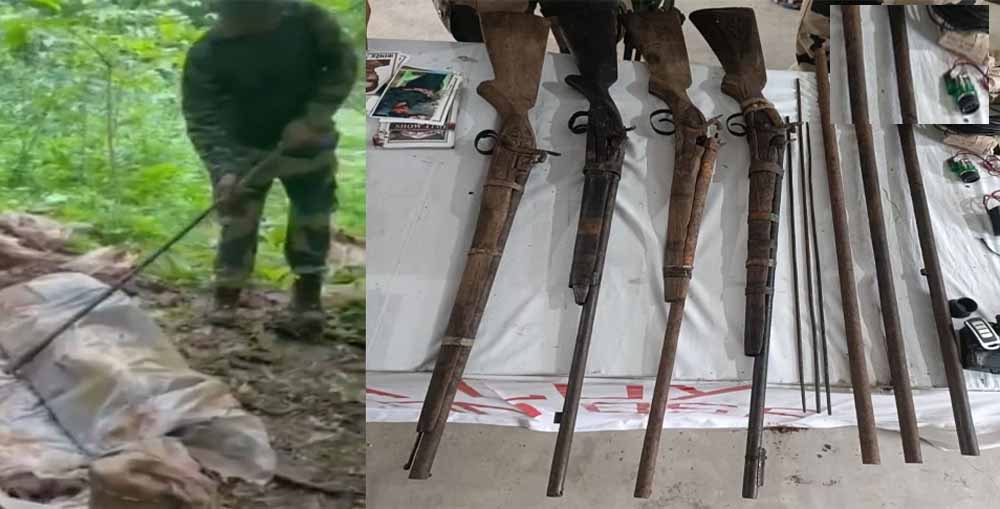 Kanker में नक्सलियों को बड़ा झटका! जंगल से हथियारों का भारी जखीरा बरामद Kanker में नक्सलियों को बड़ा झटका! जंगल से हथियारों का भारी जखीरा बरामद