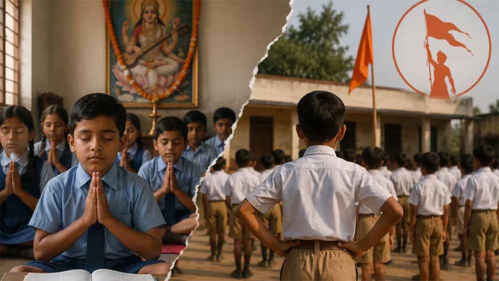 स्कूली बच्चों के प्रदर्शन पर सियासत तेज, शिक्षा मंत्री बोले- कांग्रेस कर रही उकसावे का काम स्कूली बच्चों के प्रदर्शन पर सियासत तेज, शिक्षा मंत्री बोले- कांग्रेस कर रही उकसावे का काम