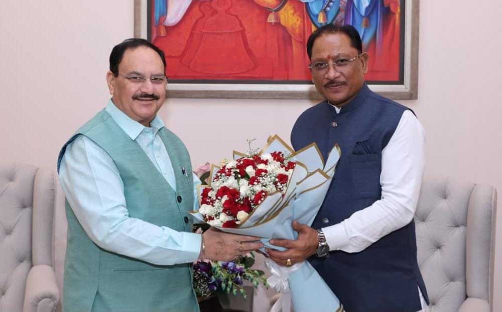 छत्तीसगढ़ में स्वास्थ्य सेवाओं के विस्तार और सुदृढ़ीकरण को लेकर हुई चर्चा छत्तीसगढ़ में स्वास्थ्य सेवाओं के विस्तार और सुदृढ़ीकरण को लेकर हुई चर्चा