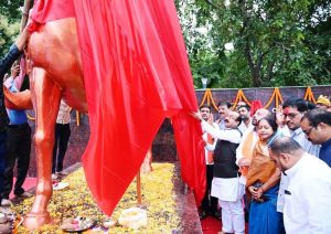 उप मुख्यमंत्री ने शहीद वीर नारायण सिंह की प्रतिमा का किया अनावरण, आदिवासी महासम्मेलन में भी हुए शामिल