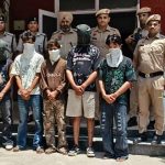 अपराध की तैयारी में जुटे 5 आरोपी पुलिस के हत्थे चढ़े, हथियार भी बरामद
