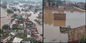 बाढ़ से सतना-चित्रकूट में भारी तबाही, मंदाकिनी नदी में समाया 42 साल पुराना पुल; 700 से ज्यादा रेस्क्यू बाढ़ से सतना-चित्रकूट में भारी तबाही, मंदाकिनी नदी में समाया 42 साल पुराना पुल; 700 से ज्यादा रेस्क्यू