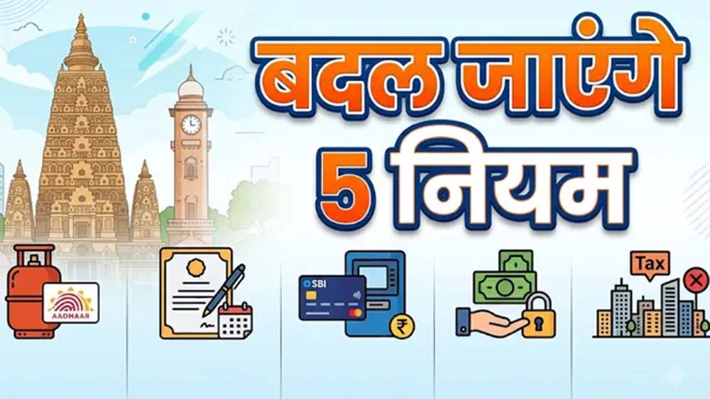 New Rules October 2026: LPG, SBI, आधार और प्रॉपर्टी टैक्स के नियम बदलेंगे, जानें पूरी लिस्ट New Rules October 2026: LPG, SBI, आधार और प्रॉपर्टी टैक्स के नियम बदलेंगे, जानें पूरी लिस्ट