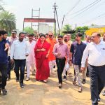 अवधपुरी में सड़कों का निरीक्षण, गड्ढे तुरंत भरने के निर्देश