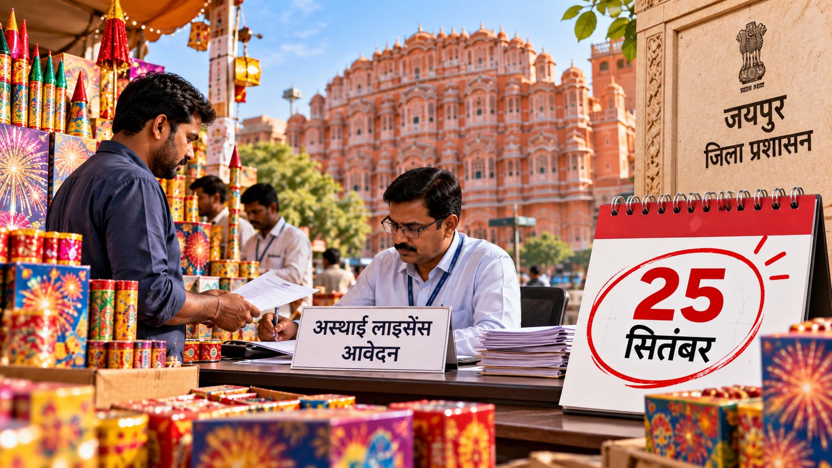 पटाखा कारोबारियों के लिए जरूरी खबर, जयपुर में अस्थाई लाइसेंस के आवेदन की अंतिम तारीख 25 सितंबर