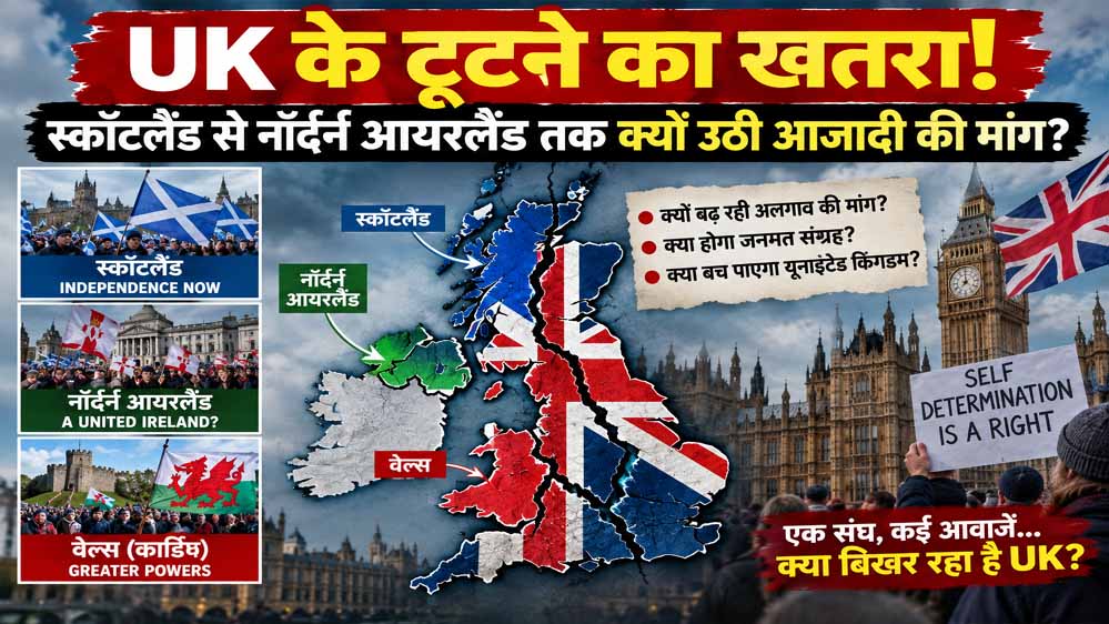 स्कॉटलैंड-नॉर्दर्न आयरलैंड में बढ़ी अलग देश की चाह, क्या टूटने की कगार पर पहुंचा UK?