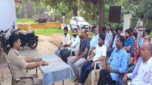 पुलिस चौकी बिलासपुर में शांति समिति की बैठक संपन्न