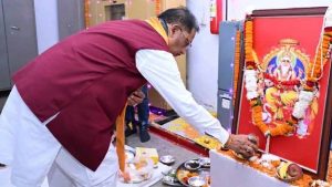 मुख्यमंत्री निवास में भगवान विश्वकर्मा की विधि-विधान से पूजा-अर्चना, प्रदेश की सुख-समृद्धि और खुशहाली की कामना की