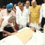 सेवा संकल्प अभियान के तहत रीवा में वृहद रक्तदान शिविर, डिप्टी CM शुक्ल ने की अपील
