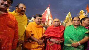 राष्ट्रीय अध्यक्ष बनने के बाद पहली बार उज्जैन पहुंचे नितिन नबीन, धोती पहन महाकाल के किए दर्शन