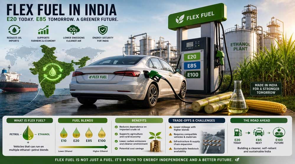 E20 vs E100: क्या है Flex Fuel टेक्नोलॉजी और कौन-सा ईंधन है अलग? समझें पूरी बात