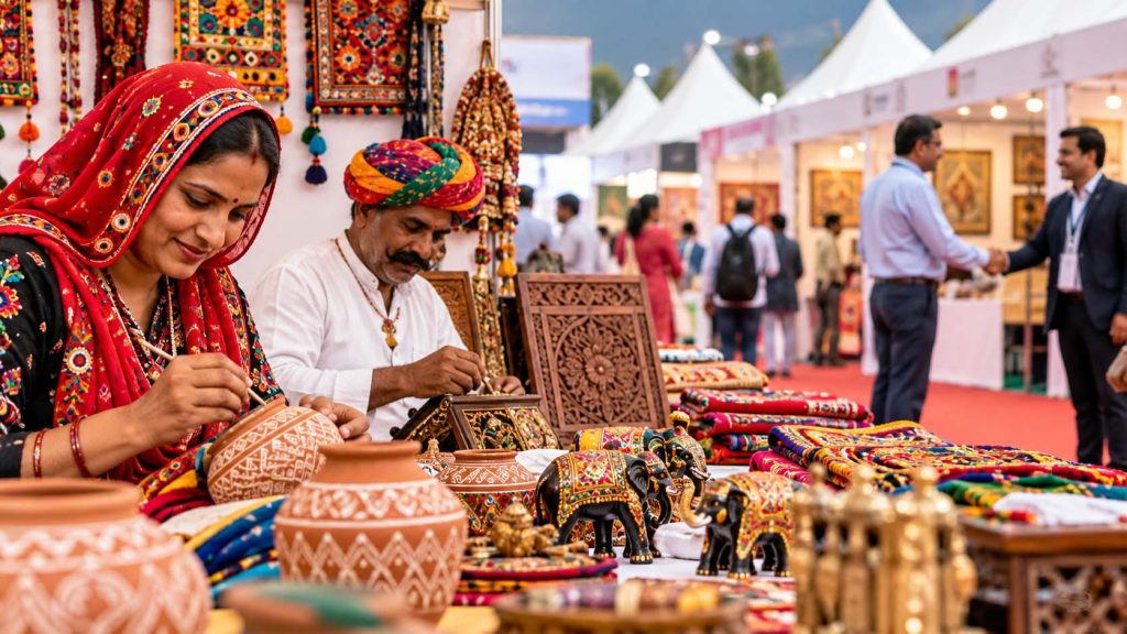 भारत मंडपम में दिखेगा हरियाणा का हुनर, MSME और कारीगरों को मिलेगा बड़ा बाजार भारत मंडपम में दिखेगा हरियाणा का हुनर, MSME और कारीगरों को मिलेगा बड़ा बाजार