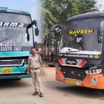 बसों की छत पर सामान ढोने पर 49 स्लीपर बसों के चालान बसों की छत पर सामान ढोने पर 49 स्लीपर बसों के चालान