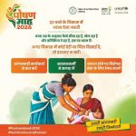पोषण माह 2026 में बच्चों की सेहत पर फोकस, विकास की निगरानी के साथ विशेषज्ञ सलाह