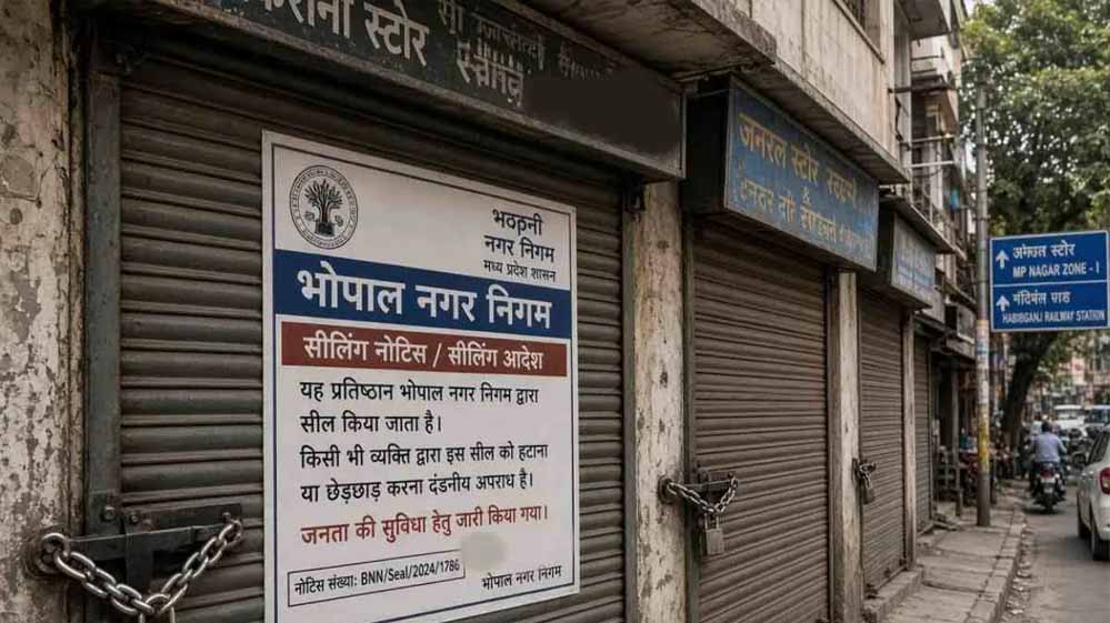 भोपाल में दुकानों पर बड़ा एक्शन, गलियों में कारोबार पर लगेगी रोक; पार्किंग भी जरूरी भोपाल में दुकानों पर बड़ा एक्शन, गलियों में कारोबार पर लगेगी रोक; पार्किंग भी जरूरी
