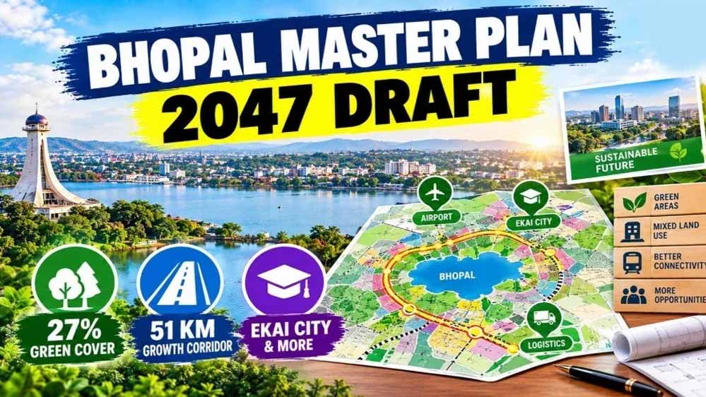भोपाल में विकास का नया रोडमैप तैयार! 3000 हेक्टेयर का ग्रोथ कॉरिडोर, मिक्स लैंड यूज पर जोर