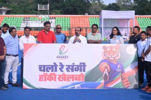 उप मुख्यमंत्री अरुण साव चयन ट्रायल के दोनों दिन पहुंचे हॉकी स्टेडियम, खिलाड़ियों की हौसला अफजाई की