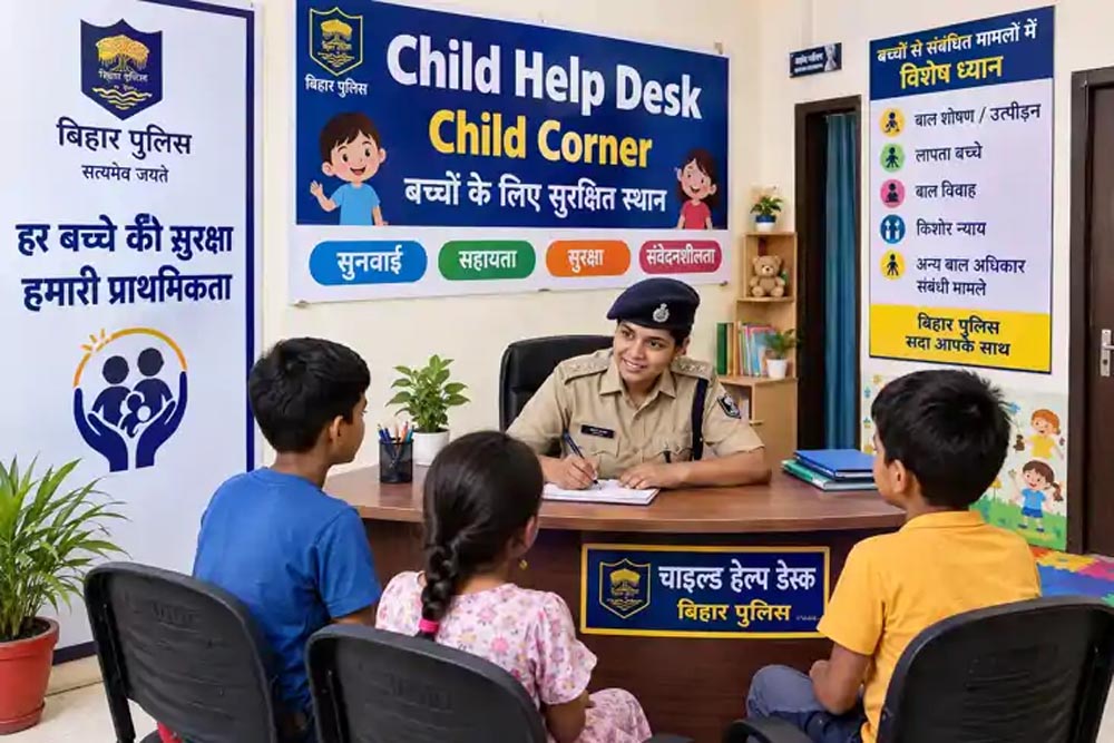 बच्चों की सुरक्षा को लेकर बिहार पुलिस का बड़ा कदम, हर थाने में चाइल्ड हेल्प डेस्क बनेगा