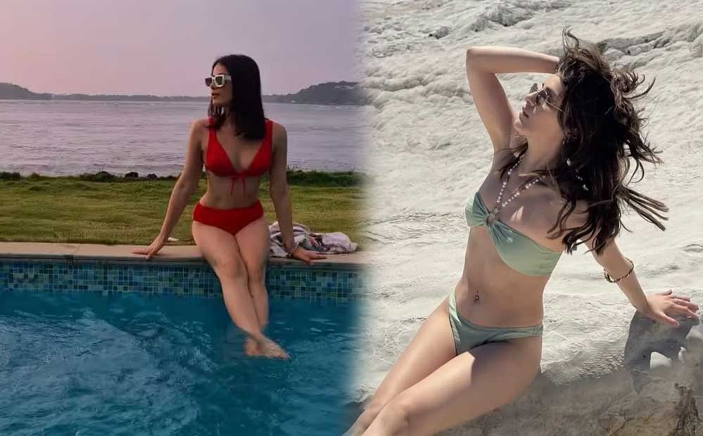 ब्लू बिकिनी में Radhika Madan का ग्लैमरस अंदाज, बीच वेकेशन की तस्वीरें-वीडियो वायरल