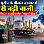 भारत ने यूरोप के डीजल बाजार में मारी बड़ी बाजी, अगस्त में 60% सप्लाई भारतीय रिफाइनरियों से