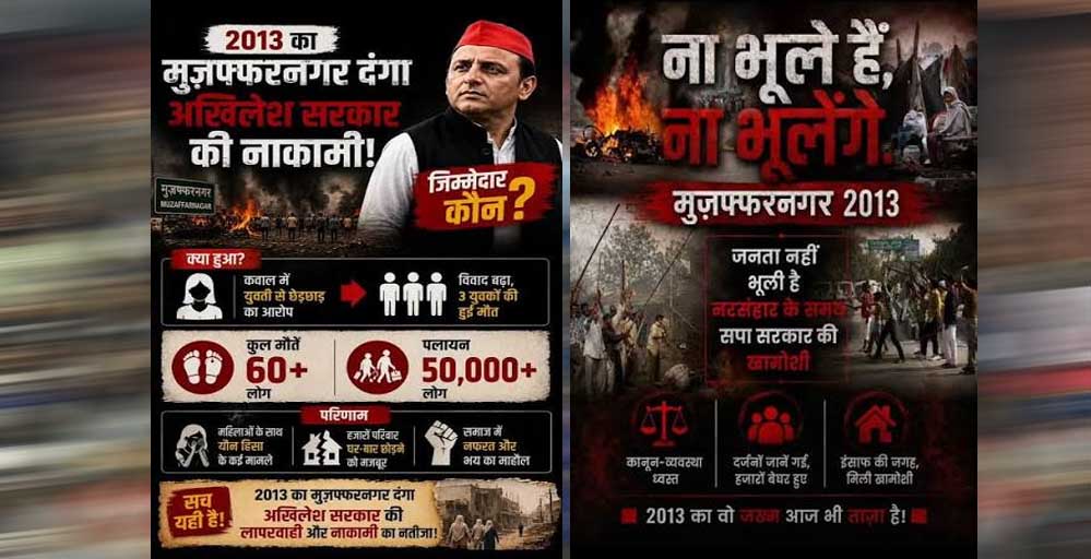 मुजफ्फरनगर दंगों की बरसी पर यूपी के कई जिलों में लगे पोस्टर, सियासत तेज