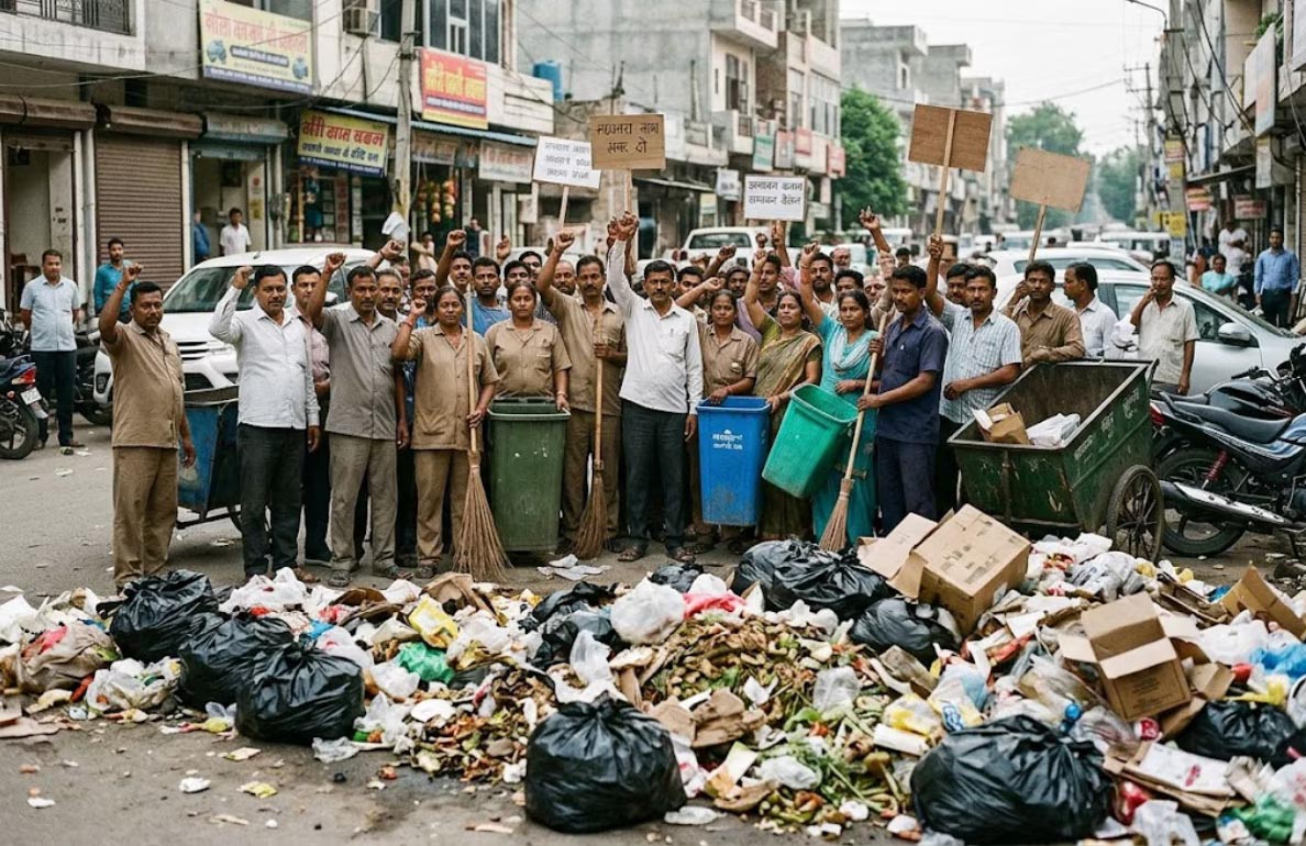 हरियाणा सरकार 12 मांगें मानने को तैयार, पक्की नौकरी की मांग पर अड़े कर्मचारी