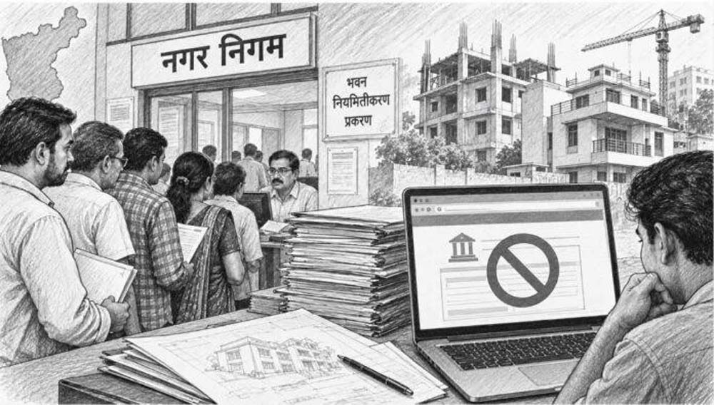 3 महीने से बंद है ऑनलाइन पोर्टल, रांची में 2181 भवन नियमितीकरण आवेदन फंसे