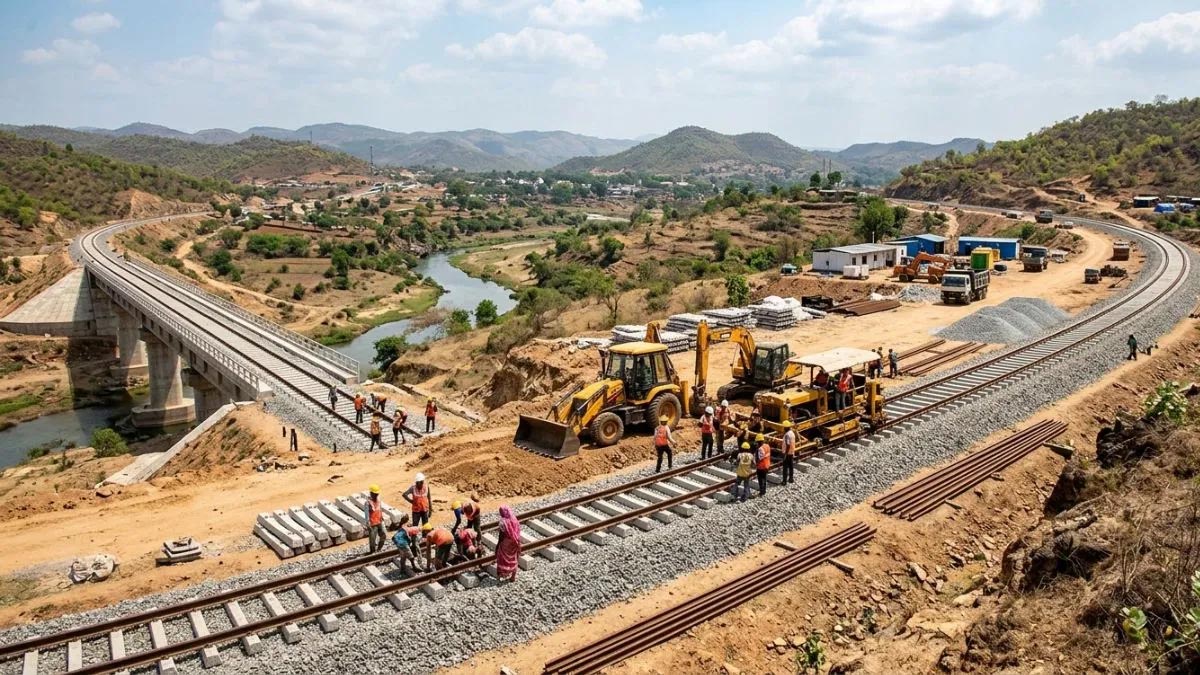 चतरा से पत्थलगड़ा तक नई रेललाइन की तैयारी तेज, ड्रोन सर्वे को मिली हरी झंडी