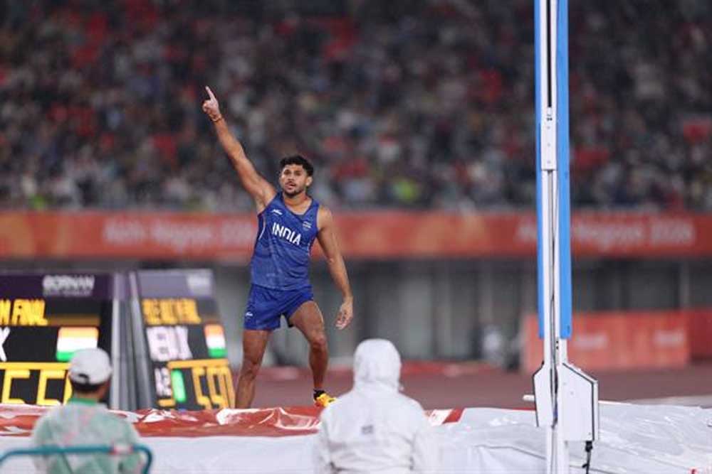 मध्यप्रदेश राज्य एथलेटिक्स अकादमी के खिलाड़ी ने पुरुष पोल वॉल्ट में अपने ही राष्ट्रीय रिकॉर्ड को किया बेहतर मध्यप्रदेश राज्य एथलेटिक्स अकादमी के खिलाड़ी ने पुरुष पोल वॉल्ट में अपने ही राष्ट्रीय रिकॉर्ड को किया बेहतर