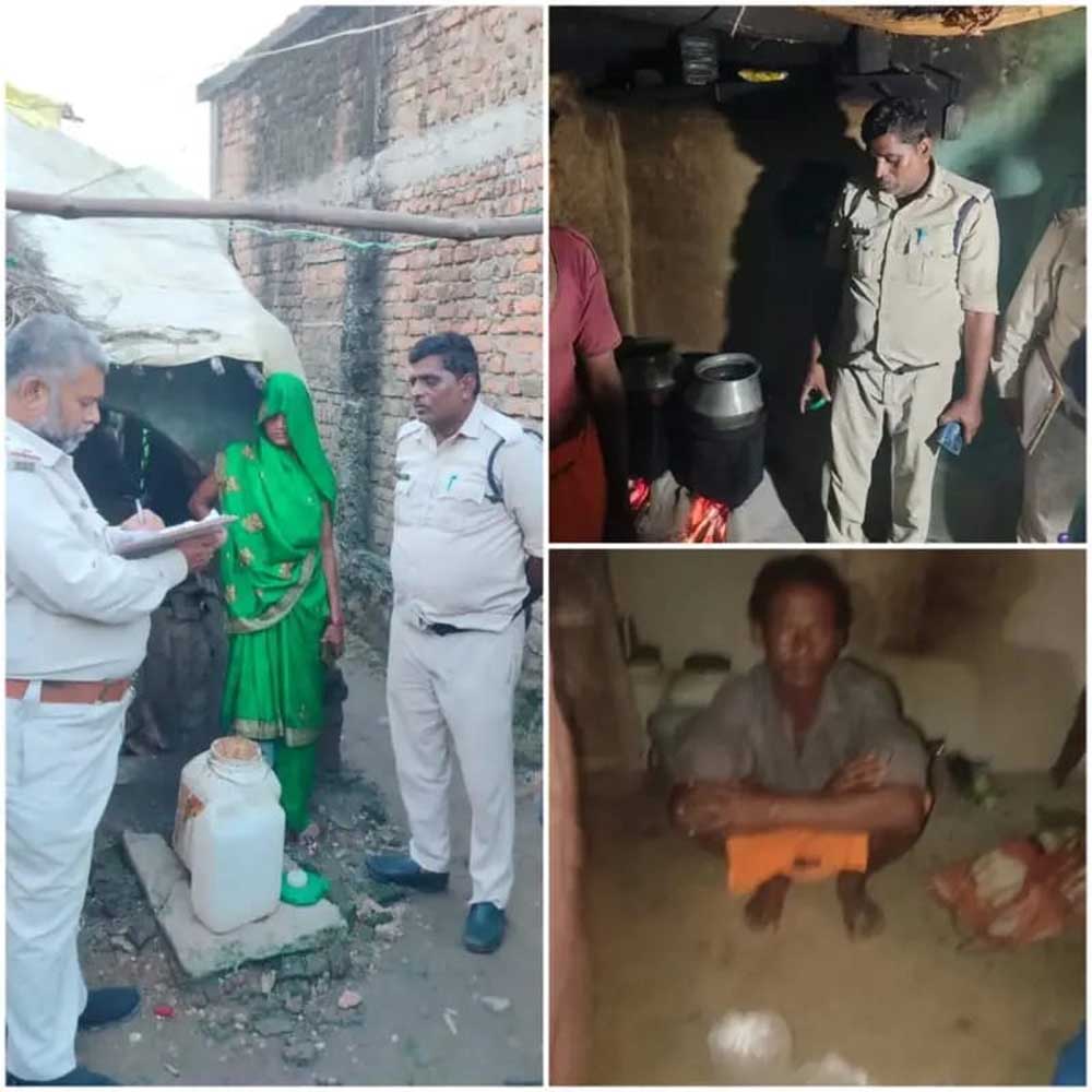बरही पुलिस की अवैध शराब के खिलाफ बड़ी कार्रवाई, अलग अलग ठिकानों में दबिश, 34 लीटर कच्ची महुआ शराब जब्त