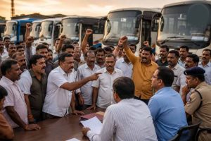 छत्तीसगढ़ में कल बसों की हड़ताल, किराया बढ़ाने की मांग को लेकर लिया फैसला छत्तीसगढ़ में कल बसों की हड़ताल, किराया बढ़ाने की मांग को लेकर लिया फैसला