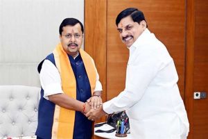 मुख्यमंत्री डॉ. यादव ने अध्यक्ष  नितिन नबीन से की सौजन्य भेंट
