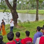विश्व पर्यटन सप्ताह के तहत आईजीएनटीयू के विद्यार्थियों ने जंगल, अमरावती गंगा और ‘माई का मंडप’ तक किया ट्रैकिंग अनुभव