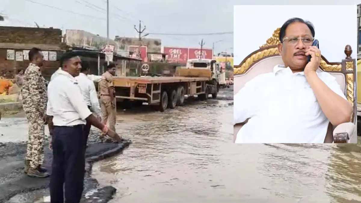 बारिश में सड़क की बदहाली पर CM साय सख्त, सभी कलेक्टरों को नियमित निरीक्षण और सुरक्षा के निर्देश