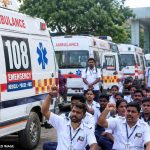 झारखंड में एंबुलेंस कर्मचारियों की हड़ताल से बढ़ सकती है परेशानी, लंबित वेतन समेत कई मांगों को लेकर प्रदर्शन