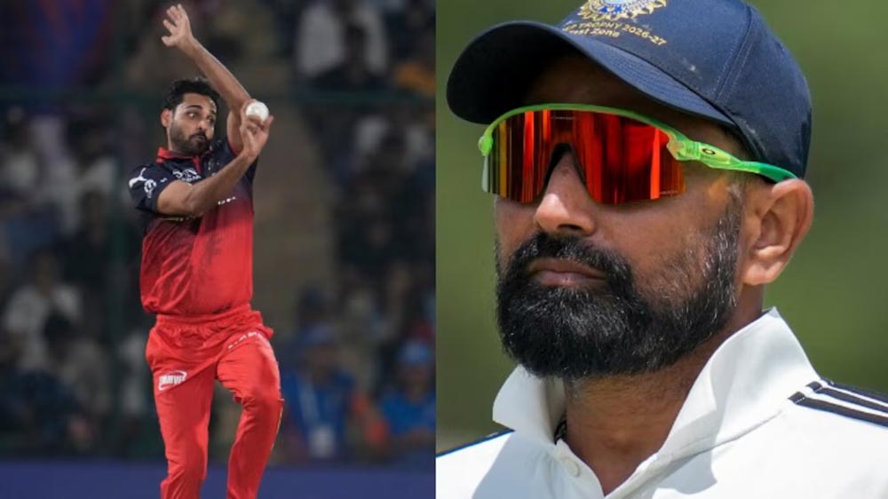 भुवनेश्वर कुमार की वापसी पर शमी का बड़ा बयान, चयनकर्ताओं पर साधा निशाना; रणजी ट्रॉफी पर फोकस भुवनेश्वर कुमार की वापसी पर शमी का बड़ा बयान, चयनकर्ताओं पर साधा निशाना; रणजी ट्रॉफी पर फोकस