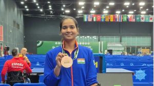 छड़ी के सहारे खेलकर प्राची ने जापान में लहराया तिरंगा, पैरा टेबल टेनिस में जीता ब्रॉन्ज मेडल छड़ी के सहारे खेलकर प्राची ने जापान में लहराया तिरंगा, पैरा टेबल टेनिस में जीता ब्रॉन्ज मेडल