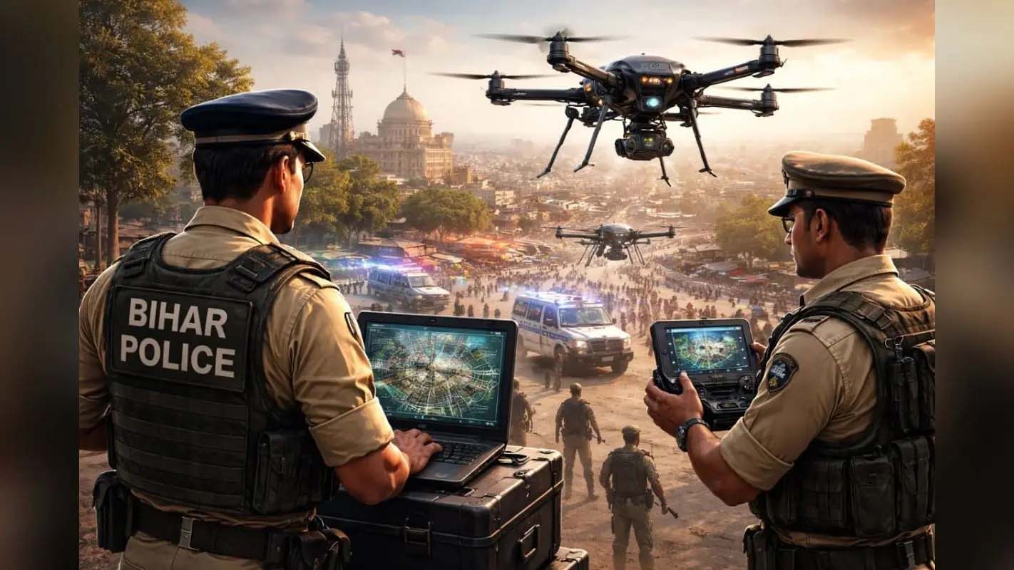 अब आसमान से होगी अपराधियों और ट्रैफिक पर नजर, बिहार पुलिस खरीदेगी 50 अत्याधुनिक ड्रोन