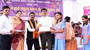 रायगढ़ के रामभांठा में ₹75 लाख से बनेगा नया हाई स्कूल भवन, मंत्री ओपी चौधरी ने किया भूमिपूजन