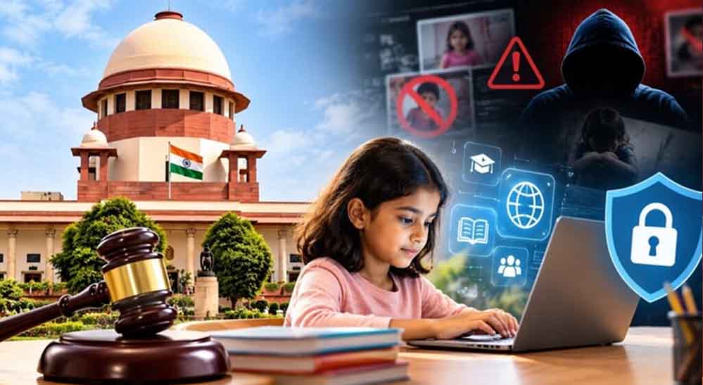 सुप्रीम कोर्ट का बड़ा बयान: बच्चों को इंटरनेट से पूरी तरह दूर नहीं रखा जा सकता सुप्रीम कोर्ट का बड़ा बयान: बच्चों को इंटरनेट से पूरी तरह दूर नहीं रखा जा सकता