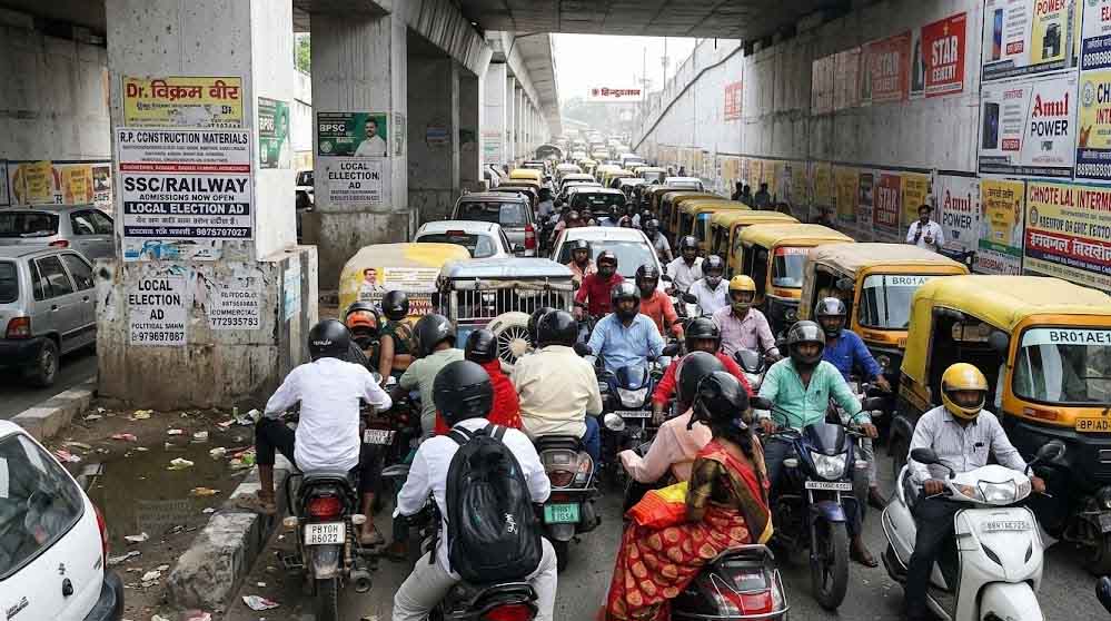 दशहरे पर भोपाल में भारी वाहनों की नो-एंट्री, दोपहर 2 बजे से लागू होंगे नए ट्रैफिक नियम दशहरे पर भोपाल में भारी वाहनों की नो-एंट्री, दोपहर 2 बजे से लागू होंगे नए ट्रैफिक नियम