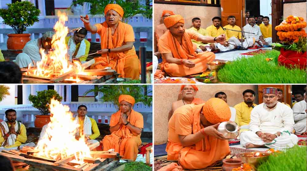 गोरखनाथ मंदिर में नवमी की तिथि पर सोमवार पूर्वाह्न सीएम योगी करेंगे कन्या पूजन
