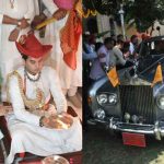 शाही लिबास में देवघर पहुंचे सिंधिया और महाआर्यमन, विजयादशमी पर की पूजा-अर्चना