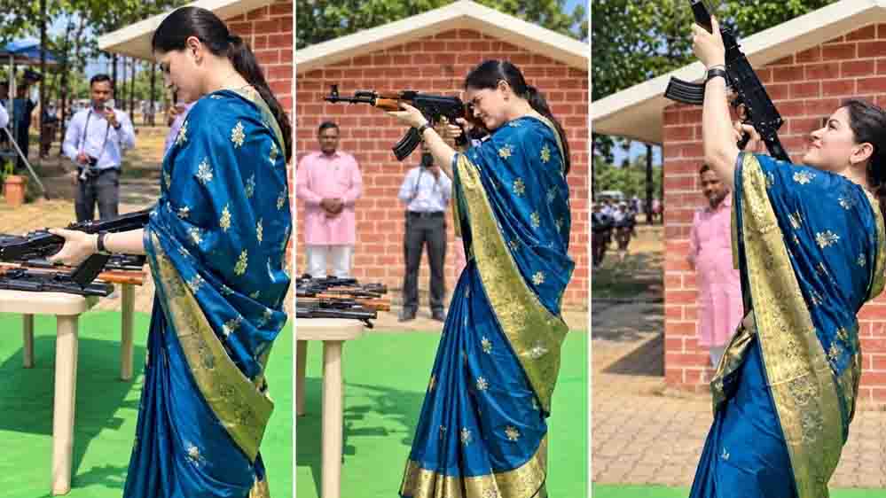 छत्तीसगढ़ की IPS अंकिता शर्मा का वीडियो चर्चा में, AK-47 से फायरिंग को लेकर उठे सवाल
