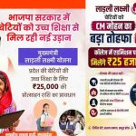 MP Ladli Laxmi Yojana: बेटियों की उच्च शिक्षा और आत्मनिर्भरता पर जोर, पात्र बालिकाओं को मिलेगी एक लाख रुपये की राशि MP Ladli Laxmi Yojana: बेटियों की उच्च शिक्षा और आत्मनिर्भरता पर जोर, पात्र बालिकाओं को मिलेगी एक लाख रुपये की राशि