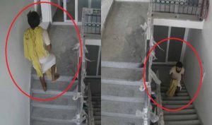 प्रेमानंद के शिष्य दीपक की मौत का नया CCTV, कथित तौर पर खुद को घायल करने के बाद चौथी मंजिल पहुंचा