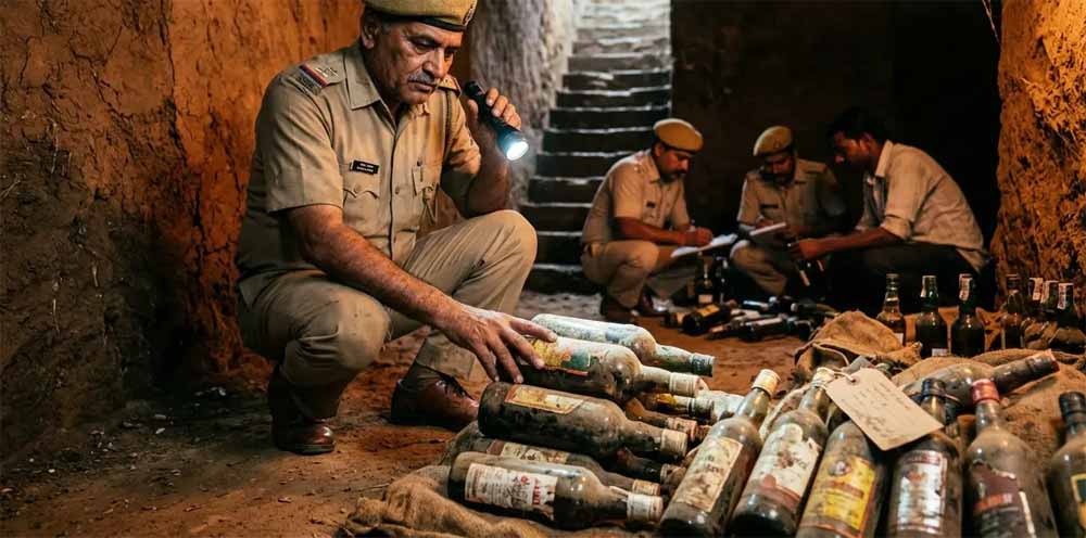 बिहार में शराब तस्करों पर कार्रवाई, पिकअप वैन जब्त और टाइल्स गोदाम सील; पंजाब से जुड़ा खेप का कनेक्शन बिहार में शराब तस्करों पर कार्रवाई, पिकअप वैन जब्त और टाइल्स गोदाम सील; पंजाब से जुड़ा खेप का कनेक्शन