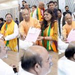 UP में BJP के 8 राज्यसभा उम्मीदवारों का नामांकन, CM योगी रहे मौजूद; जीत का दावा