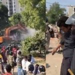 RE-2 पर निगम की कार्रवाई के दौरान हंगामा, पथराव के बाद पुलिस का लाठीचार्ज; 2 घायल, 2 हिरासत में